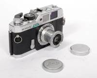 Image 1 of Voigtlander Bessa R 35mm Rangefinder camera + Leic Leitz Elmar 50mm F3.5 lens #2934