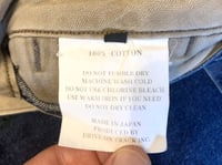 Image 10 of A Vontade indigo dyed denim jeans, made in Japan, size M (32”)