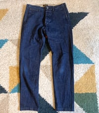 Image 1 of A Vontade indigo dyed denim jeans, made in Japan, size M (32”)