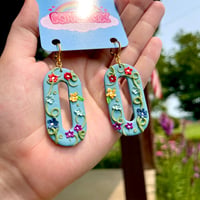 Image 2 of BLUE Spectrum Bloom Dangles 