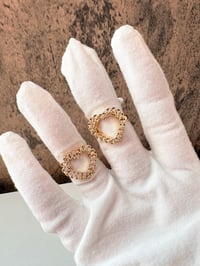 Image 1 of Rolx heart gold laminated ring 