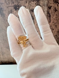 Image 1 of Snoopy gold laminated ring 