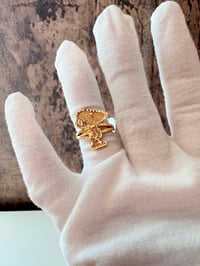 Image 2 of Snoopy gold laminated ring 