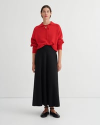 Image 1 of kowtow keyhole jumper poppy red