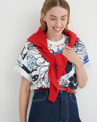 Image 5 of kowtow oversized boxy tee anniversary print