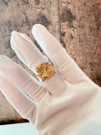 Image 1 of Trap house gold laminated ring 