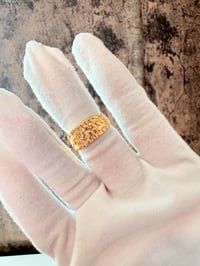 Image 1 of nugget gold laminated ring 