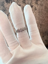 Image 1 of Alyssah silver laminated adjustable ring 