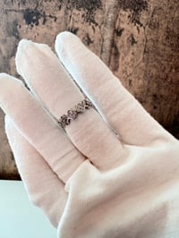 Image 2 of Alyssah silver laminated adjustable ring 