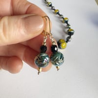 Image 2 of Mustard and Lustre Necklace/Earrings Set