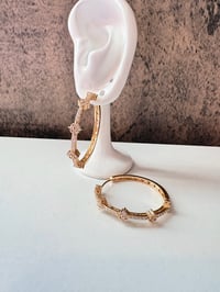 alyssah gold laminated hoops 