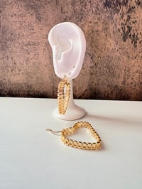 Image 1 of Rolx heart hoops 