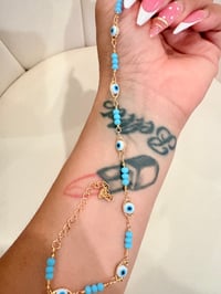 Image 2 of evil eyes anklet 