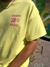 Image 3 of Yellow Edition:  "WE LOVE TAGS AND HATE NAZIS" T-Shirt