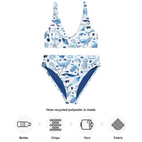 Image 3 of High-Waisted Bikini | Recycled Polyester | Biodiversity Collection