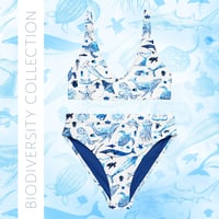 Image 1 of High-Waisted Bikini | Recycled Polyester | Biodiversity Collection