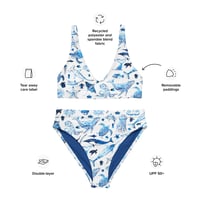 Image 4 of High-Waisted Bikini | Recycled Polyester | Biodiversity Collection