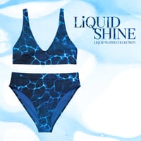 Image 1 of High-Waisted Bikini | Recycled Polyester |  LiQUID Shine LiQUID WATER COLLECTION