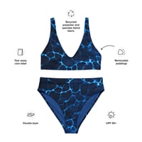 Image 5 of High-Waisted Bikini | Recycled Polyester |  LiQUID Shine LiQUID WATER COLLECTION