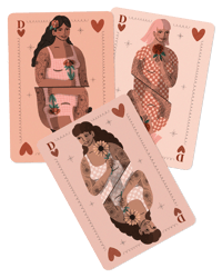 Image 1 of Dames de coeur (trois au choix)