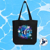 Image 2 of Organic Cotton Tote Bag | Coral Garden Design 