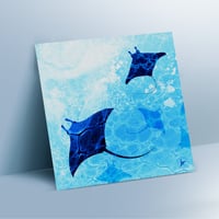 Limited Edition Fine Art Print |  Art x Ocean Fusion - Manta Ray Design