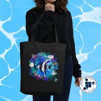 Image 1 of Organic Cotton Tote Bag | Coral Garden Design 