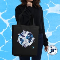 Image 2 of Organic Cotton Tote Bag | World Ocean Day Design 