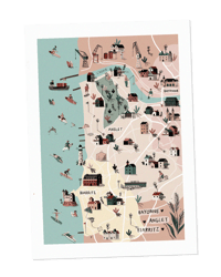 Carte Bayonne-Anglet-Biarritz 