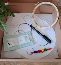 Image 4 of Slow Stitch Kit – Me Time Bowl (Reversible) 