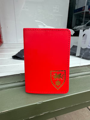Image of Spirit of 58 Genuine Leather Passport Wallet/ Holder  in Red 