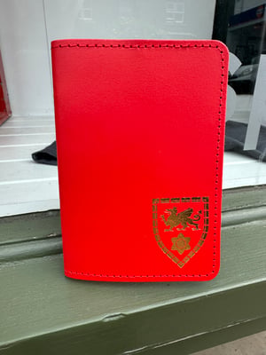 Image of Spirit of 58 Genuine Leather Passport Wallet/ Holder  in Red 