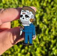 Image 2 of Michael Calavera Enamel Pin