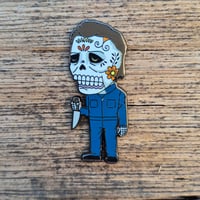 Image 1 of Michael Calavera Enamel Pin