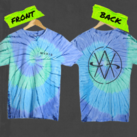 Image 1 of BLUE/GREEN SWIRL EMBLEM SHIRT