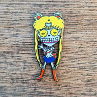 Image 1 of Sailor Calavera Enamel Pin