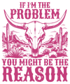If I'm The Problem-Ladies-V-Neck Shirt