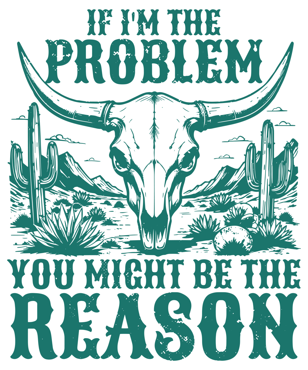 If I'm The Problem-Ladies-V-Neck Shirt