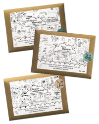 Image 1 of Posters de coloriage (trois au choix)