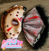 Image 2 of Halloween Mask Bow PRE-ORDER (Multiple options) 