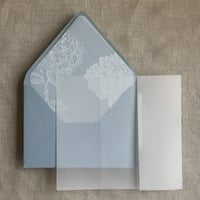 Image 3 of White translucent vellum wraps for 5x7 cards - Plain - Pack of 10