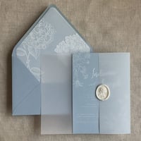 Image 4 of White translucent vellum wraps for 5x7 cards - Plain - Pack of 10