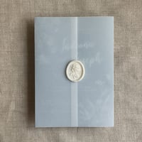 Image 2 of White translucent vellum wraps for 5x7 cards - Plain - Pack of 10