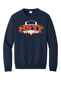 Image 1 of MSYF Poly/Cotton Pocket Crewneck Sweatshirt