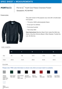 Image 3 of MSYF Poly/Cotton Pocket Crewneck Sweatshirt
