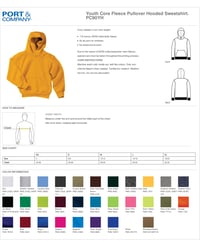 Image 3 of MSYF Poly/Cotton Hooded Sweatshirt