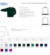 Image 3 of MSYF Poly/Cotton Crewneck Sweatshirt