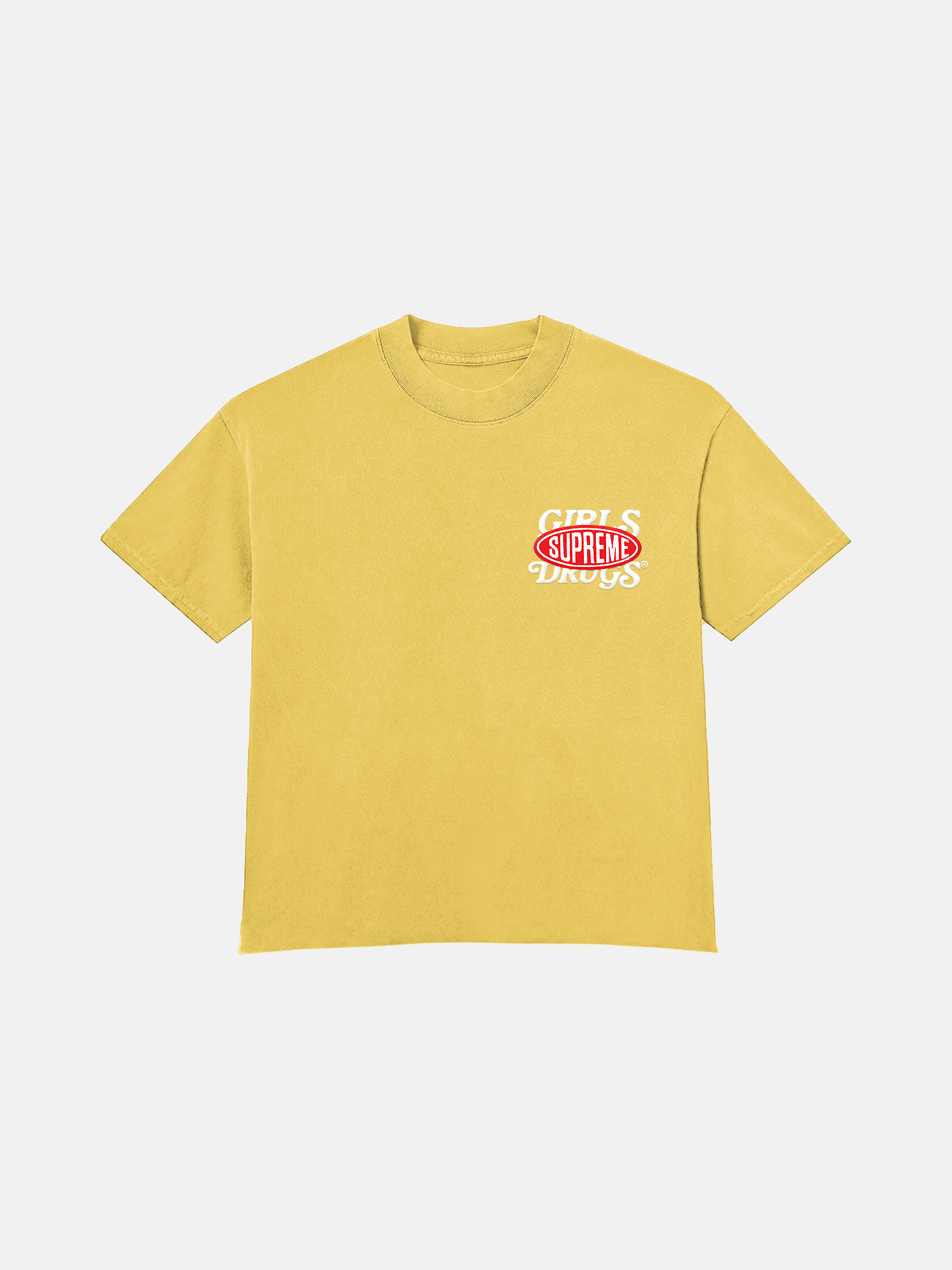 Image of GIRLS ARE DRUGS® x SUPREME® TEE - YELLOW
