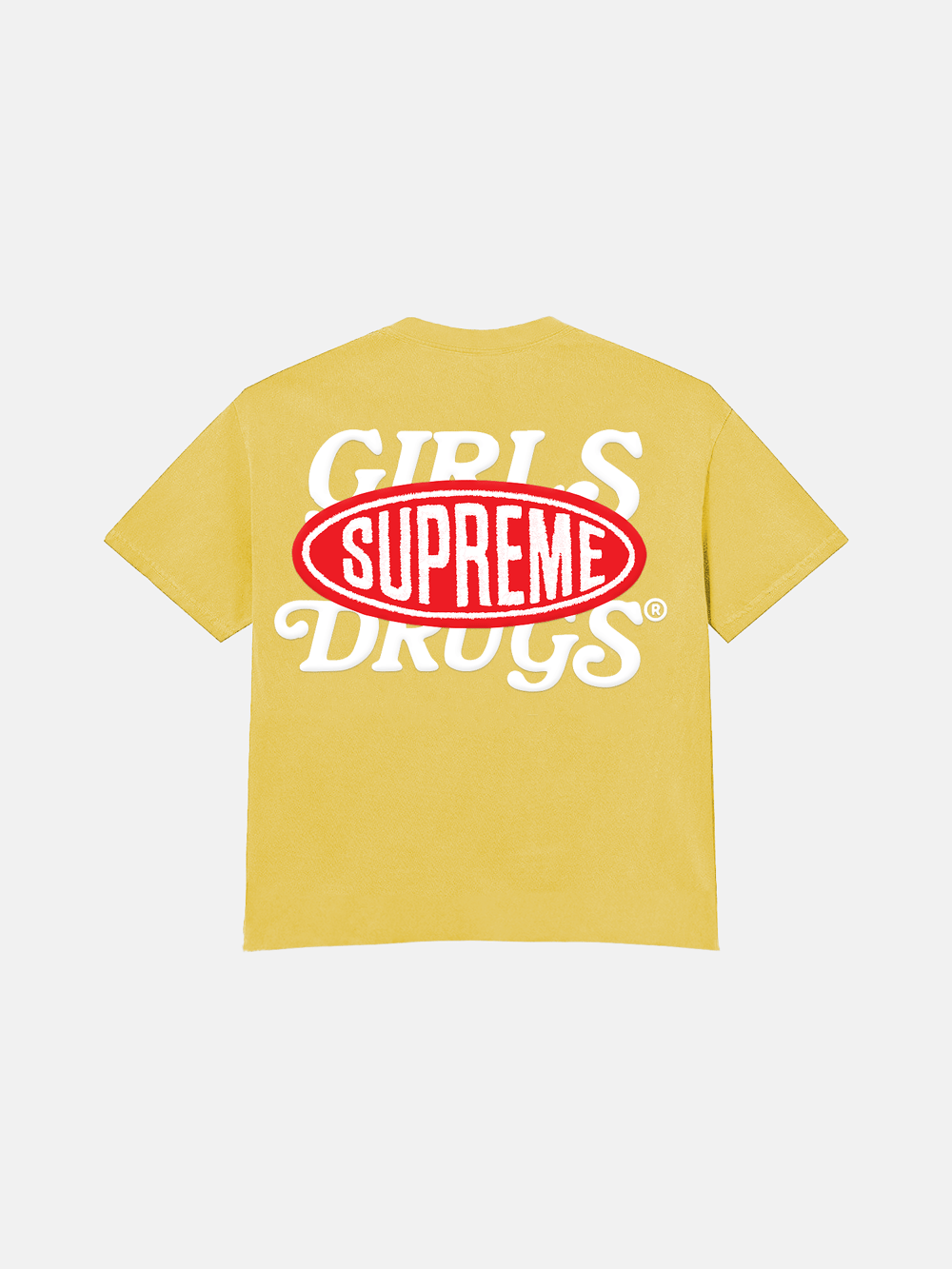 Image of GIRLS ARE DRUGS® x SUPREME® TEE - YELLOW