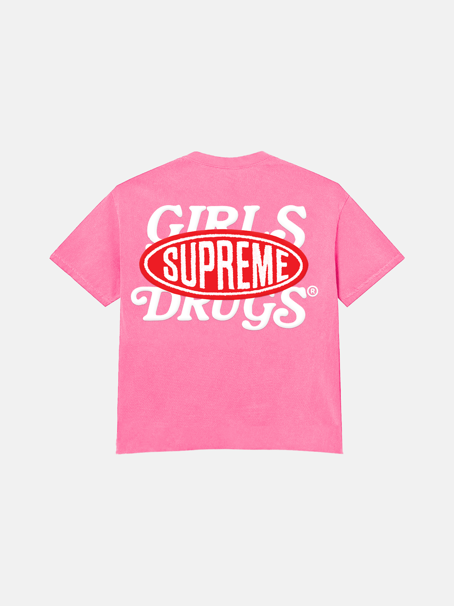 Image of GIRLS ARE DRUGS® x SUPREME® TEE - PINK